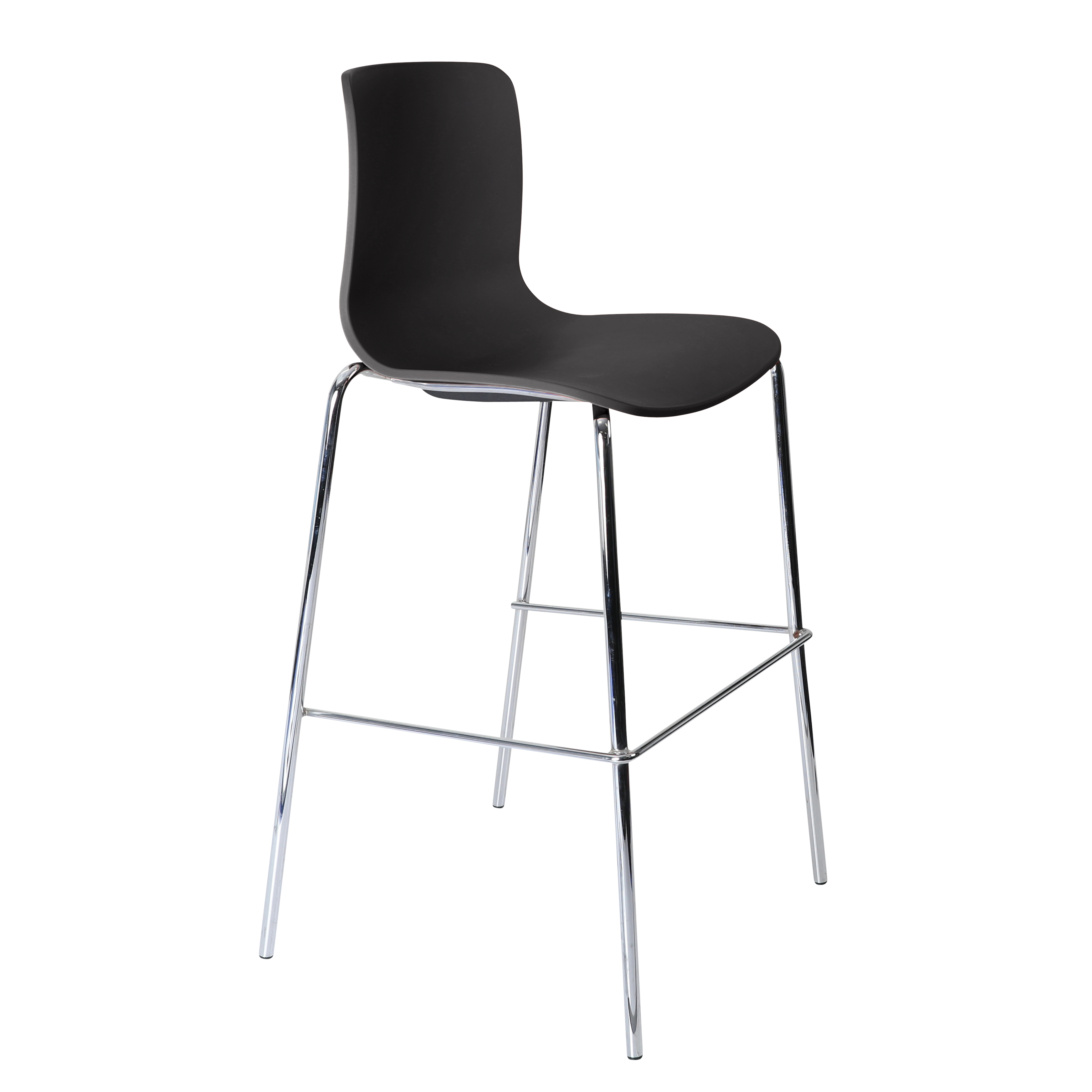 Acti Stool (Black / 4-leg High Barstool)